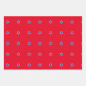 Happy Hanukkah inpakbladen 3 verschillende design Inpakpapier Vel (Voorkant 3)