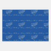 Happy Hanukkah inpakbladen 3 verschillende design Inpakpapier Vel (Voorkant 2)