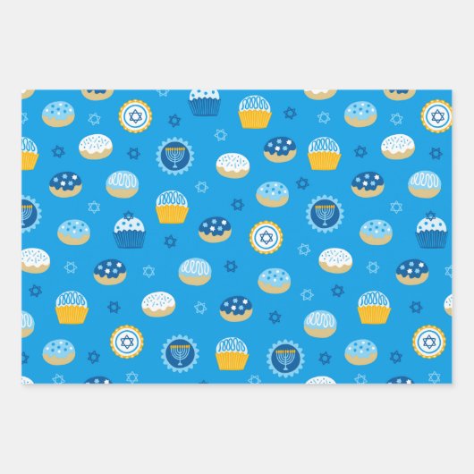 Happy Hanukkah Inpakpapier Vel (Voorkant 2)