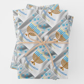 Happy Hanukkah Inpakpapier Vel (In situ)