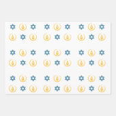 Happy Hanukkah Inpakpapier Vel (Voorkant 3)