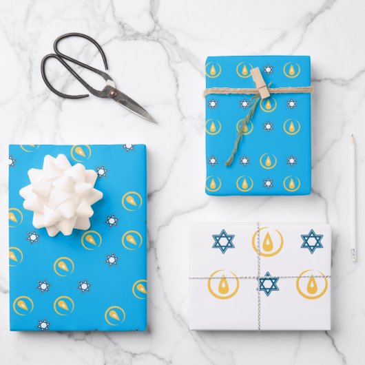 Happy Hanukkah Inpakpapier Vel (Voorkant)