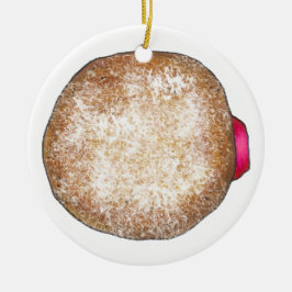 Happy Hanukkah Jelly Donut Doughnut Sufganiyah Keramisch Ornament