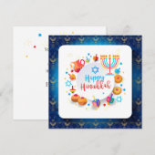 Happy Hanukkah, Jeruzalem, joodse feestdag Kaart (Voorkant / Achterkant)