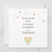 Happy Hanukkah, Jeruzalem, joodse feestdag Kaart (Achterkant)
