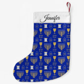 Happy Hanukkah Jewish Holiday Kleine Kerstsok (Achterkant)