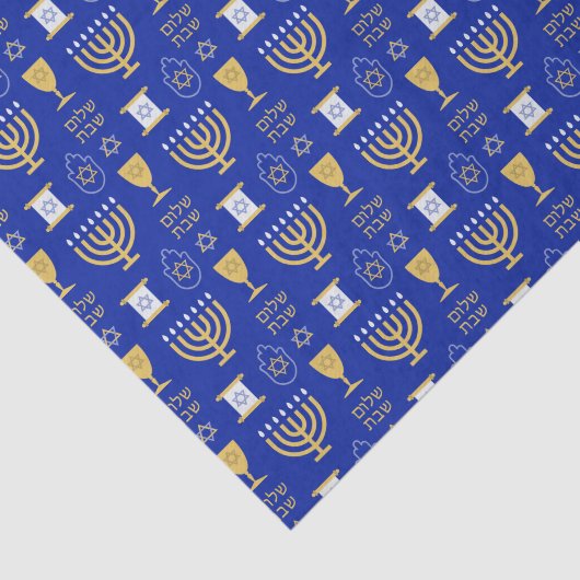 Happy Hanukkah Jewish Holiday Tissuepapier (Detail)