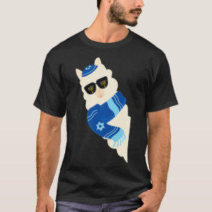Happy Hanukkah Jewish Llamakkah Kerstmis Alpaca J T-shirt