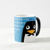 Happy Hanukkah Jewish Penguin Yarmulke Magische Mok (Voorkant rechts)