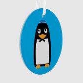 Happy Hanukkah Jewish Penguin Yarmulke Ornament (voorkant)