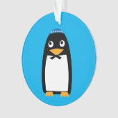 Happy Hanukkah Jewish Penguin Yarmulke Ornament (voorkant)