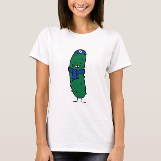 Happy Hanukkah Jewish Pickle Pickles T-shirt (Voorkant)