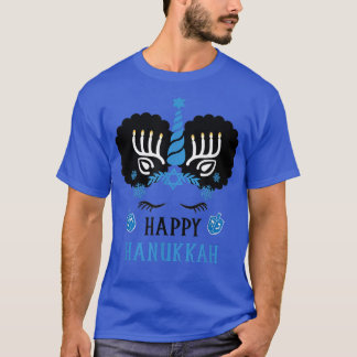 Happy Hanukkah Jewnicorn Merry Kerstmis Chanukah T-shirt