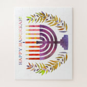 Happy Hanukkah Jigzaag Puzzle Legpuzzel (Verticaal)