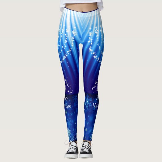 Happy Hanukkah Jogging Legging Yoga Pants (Voorkant)