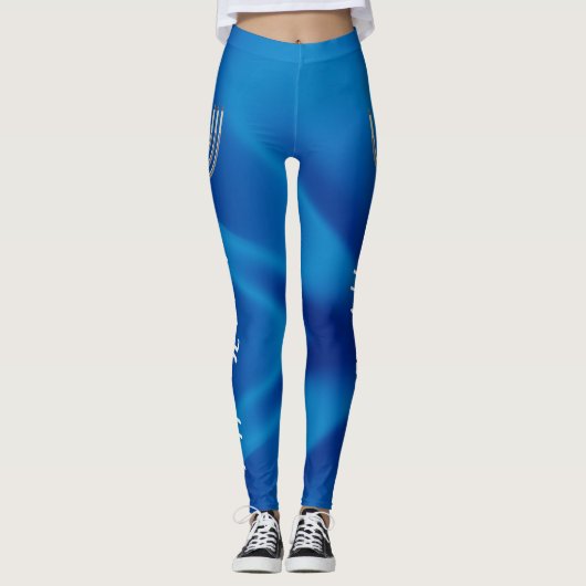 Happy Hanukkah Jogging Legging Yoga Pants (Voorkant)