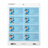🕎 Happy Hanukkah, jongen, Etiket (Full Sheet)