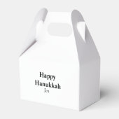 Happy Hanukkah jouw naam tekst afbeelding bewerkba Bedankdoosjes (Achterkant)