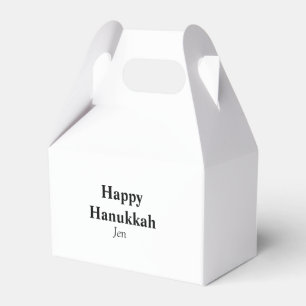 Happy Hanukkah jouw naam tekst afbeelding bewerkba Bedankdoosjes
