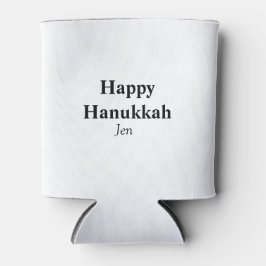 Happy Hanukkah jouw naam tekst afbeelding bewerkba Blikjeskoeler
