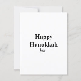 Happy Hanukkah jouw naam tekst afbeelding bewerkba Briefkaart