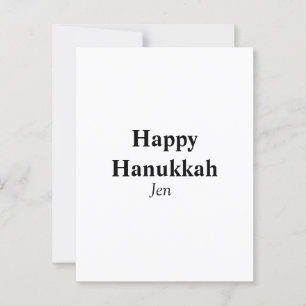 Happy Hanukkah jouw naam tekst afbeelding bewerkba Briefkaart