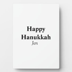 Happy Hanukkah jouw naam tekst afbeelding bewerkba Fotoplaat