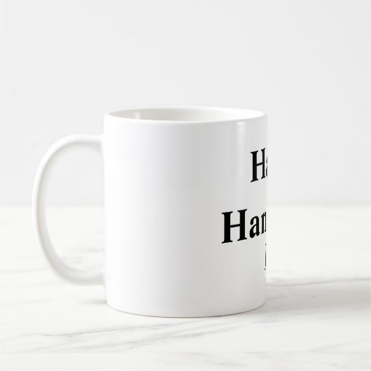 Happy Hanukkah jouw naam tekst afbeelding bewerkba Koffiemok (Links)