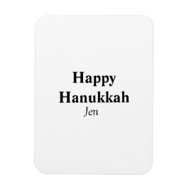 Happy Hanukkah jouw naam tekst afbeelding bewerkba Magneet