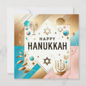 Happy Hanukkah Kaart (Voorkant)