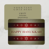 happy hanukkah kaart (Voorkant / Achterkant)