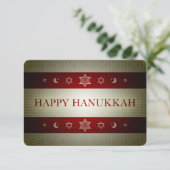 happy hanukkah kaart (Staand voorkant)