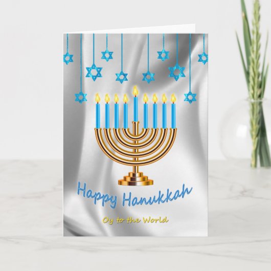 Happy Hanukkah Kaart (Voorkant)