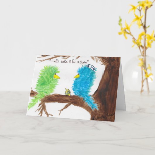 Happy Hanukkah! Kaart (Gele Bloem)