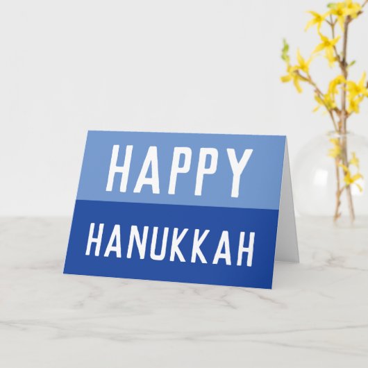 Happy Hanukkah Kaart (Gele Bloem)