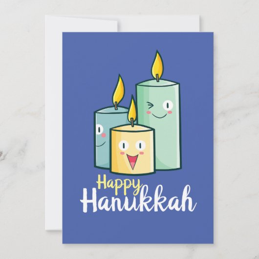  Happy Hanukkah Kaart (Voorkant)