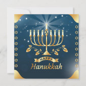 Happy Hanukkah Kaart (Voorkant)
