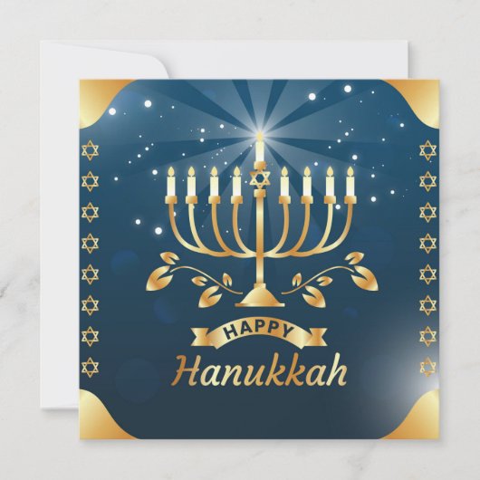 Happy Hanukkah Kaart (Voorkant)