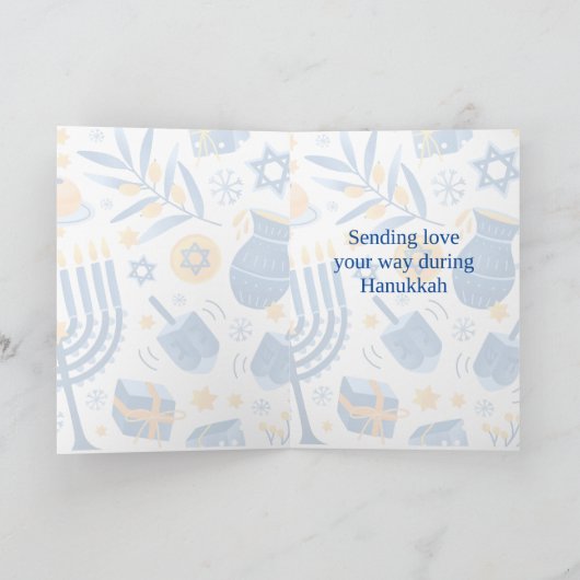 Happy Hanukkah Kaart (Binnen)