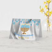 Happy Hanukkah Kaart (Gele Bloem)