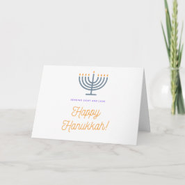 Happy Hanukkah-kaart - aanpasbaar Feestdagen Kaart