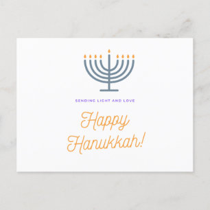 Happy Hanukkah-kaart - aanpasbaar Feestdagenkaart