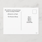 Happy Hanukkah-kaart - aanpasbaar Feestdagenkaart (Achterkant)