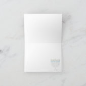 Happy Hanukkah Kaart Menorah Wereldbol (Binnen)