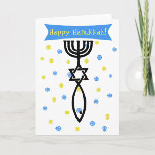 Happy Hanukkah-kaarten Feestdagen Kaart