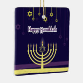 Happy Hanukkah Keramisch Ornament (Rechts)