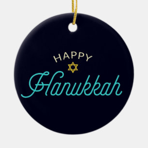 Happy Hanukkah Keramisch Ornament