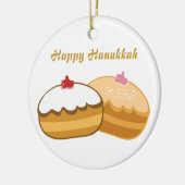 Happy Hanukkah Keramisch Ornament (Links)