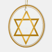 Happy Hanukkah Keramisch Ornament (Links)