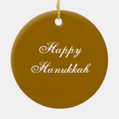 Happy Hanukkah Keramisch Ornament (Achterkant)